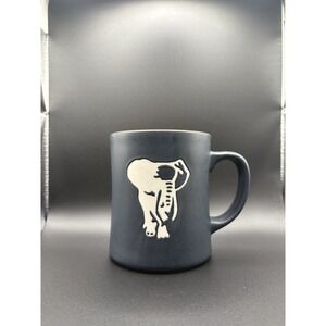Starbucks 2011 Elephant Kenya Collection Coffee Tea Mug 16 oz Dark Navy Orange
